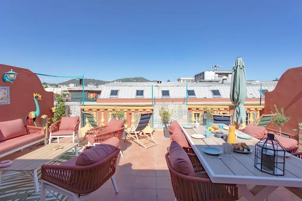 #48 Suite Jean Top Floor Terrace 5Min Walk Sea Ac Nice Apartment