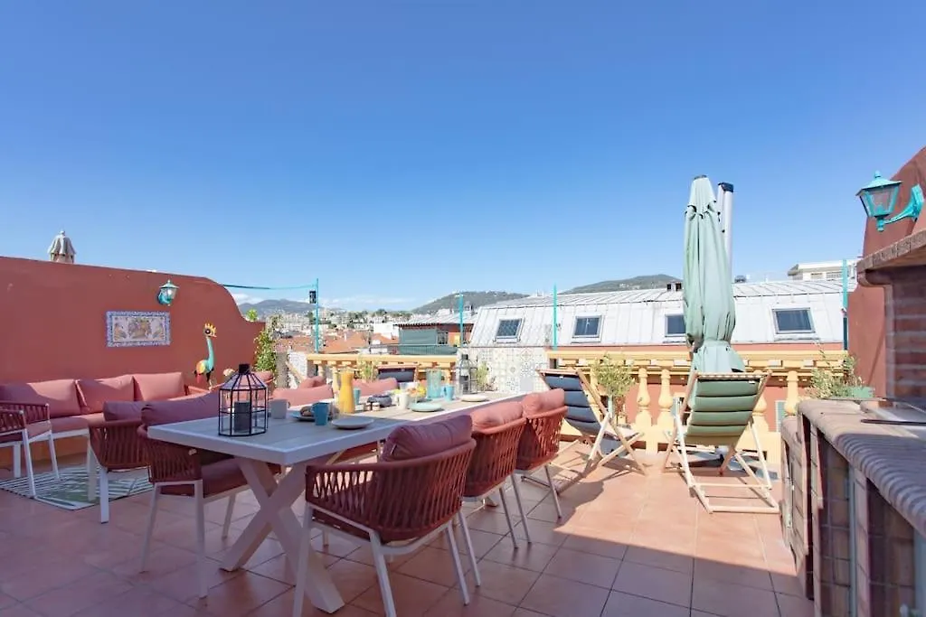 #48 Suite Jean Top Floor Terrace 5Min Walk Sea Ac Nice France