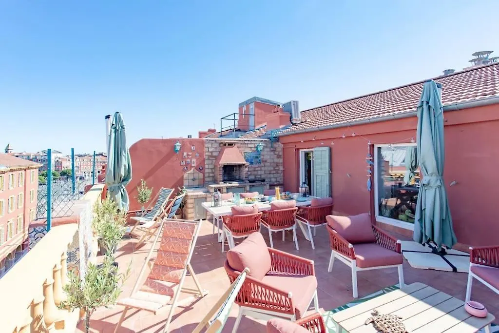 Apartment #48 Suite Jean Top Floor Terrace 5Min Walk Sea Ac Nice France
