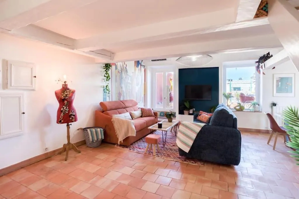 #48 Suite Jean Top Floor Terrace 5Min Walk Sea Ac Nice
