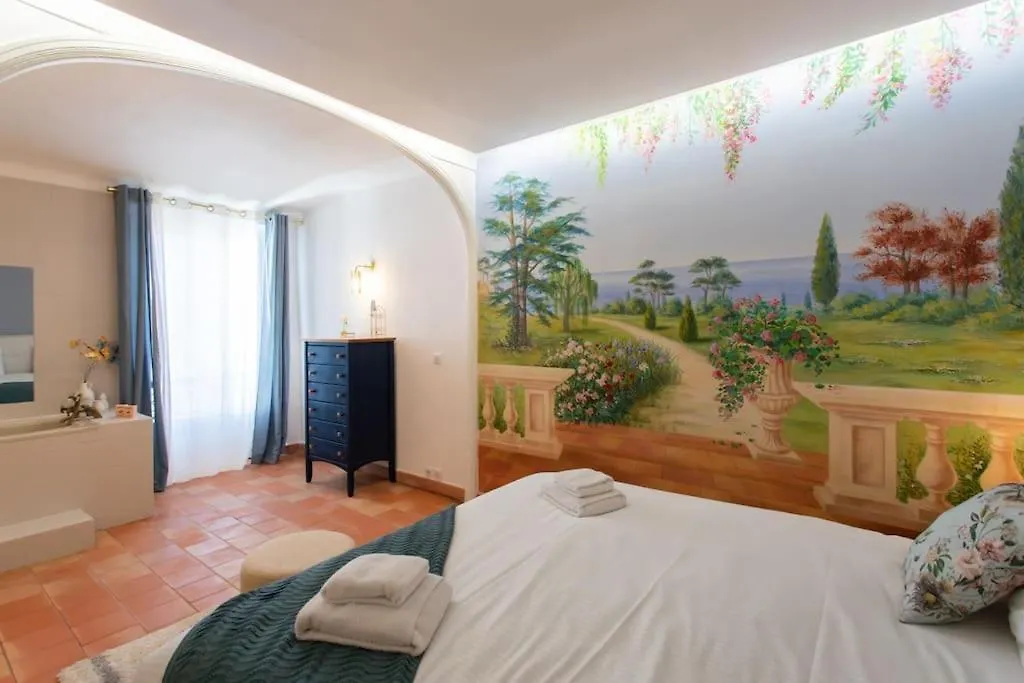#48 Suite Jean Top Floor Terrace 5Min Walk Sea Ac Nice Lägenhet